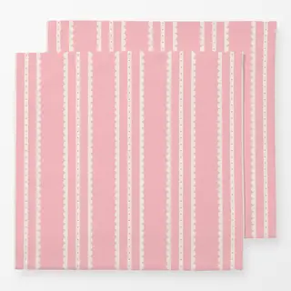 Servietten Spitzenstreifen Rosa