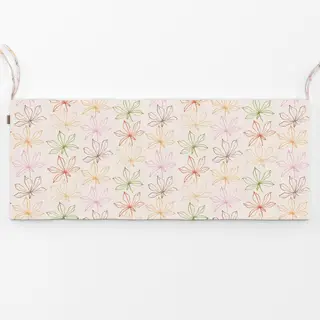 Bankauflage Kastanie Blätter Muster