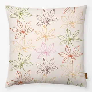 Kissen Kastanie Blätter Muster