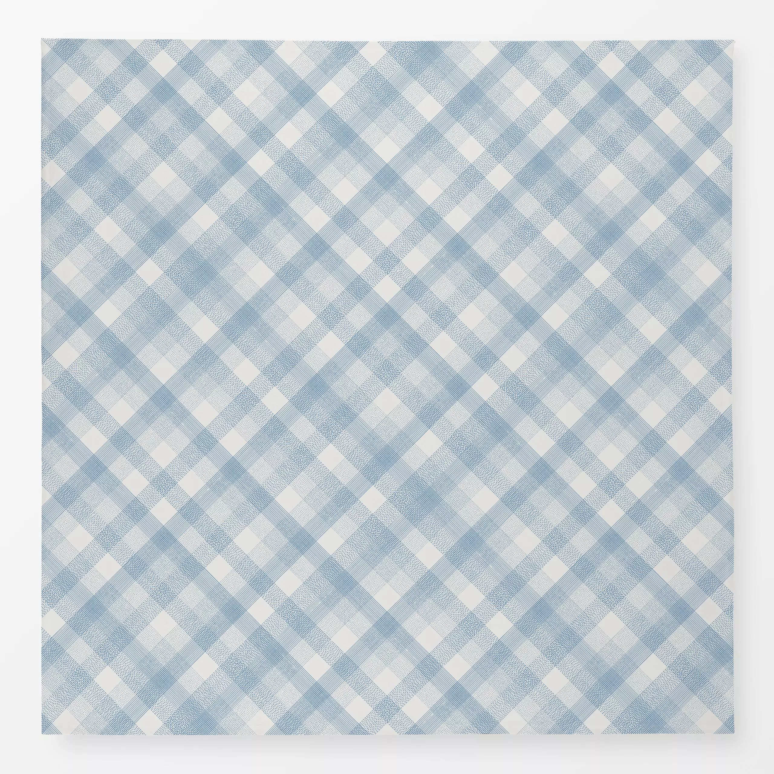 Tischdecke Karo Mania Klein & Fein 4 - Symbole & Muster - von „Primus Pattern"; linie, Blaugrau, Punkte, Streifen, kleingemu...