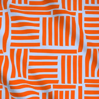 Meterware Sunny Orange Linien
