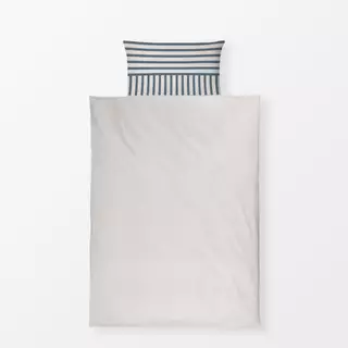 Bettwäsche Sand Graublau Hell