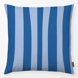 Kissen Santorini Streifen Blau Blau