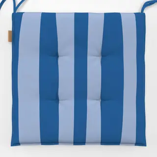 Sitzkissen Santorini Streifen Blau Blau