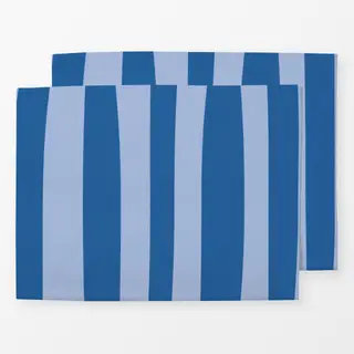 Tischset Santorini Streifen Blau Blau