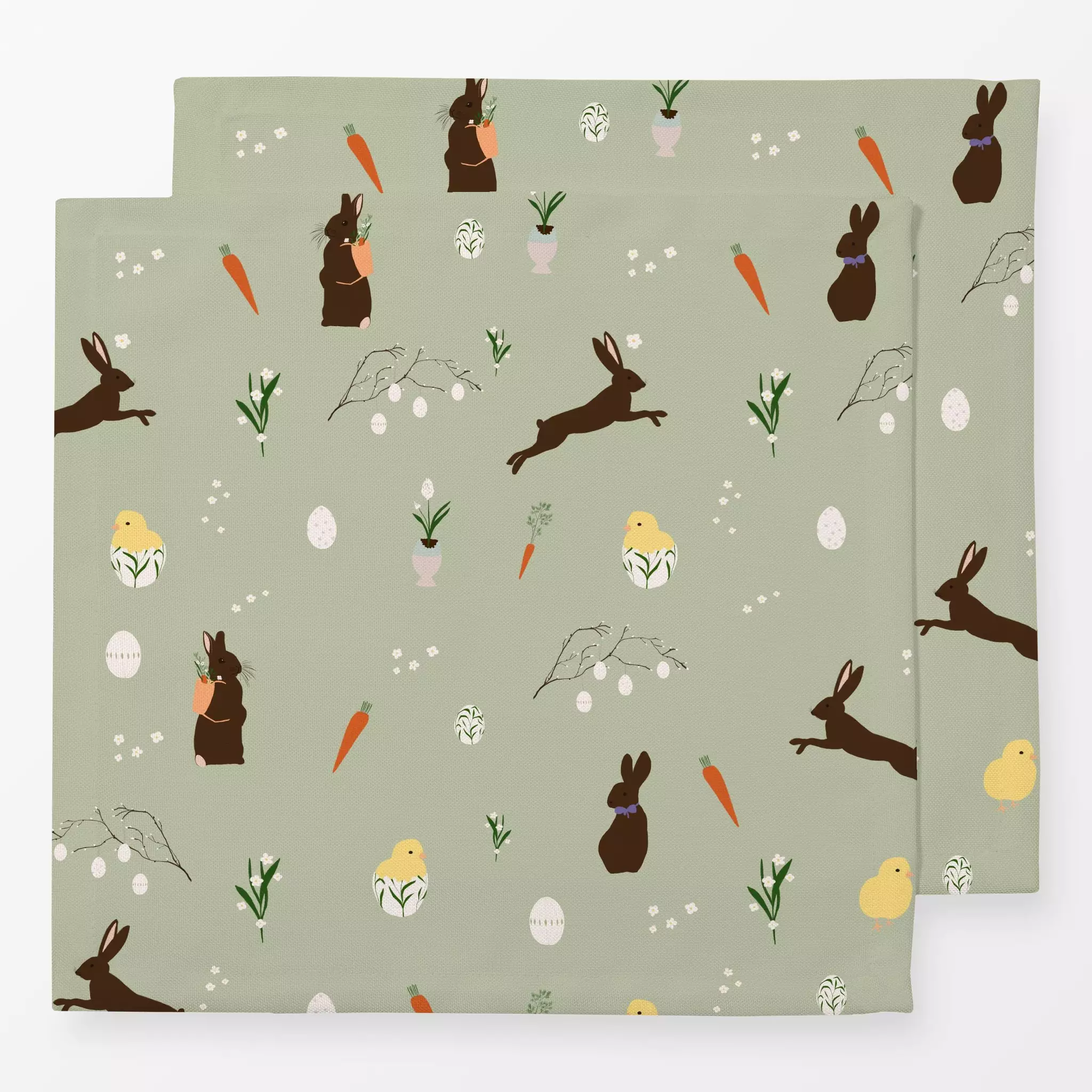 Servietten Servietten Ostern Muster Dunkel