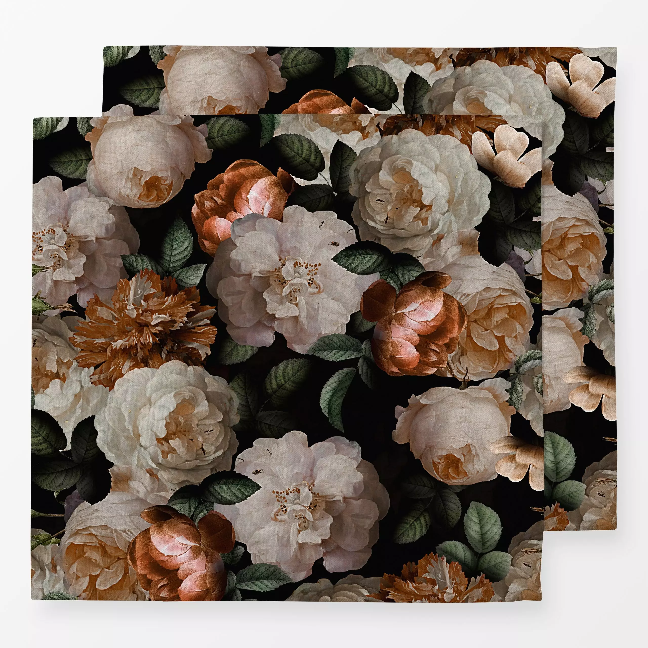 Servietten Jan Davidsz de Heem Rosen - Blumen & Florales, Retro & Vintage - von „Uta Naumann“; Muster, Natur, Blumen, Rosen,...