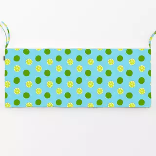 Bankauflage frisches Limettenmuster