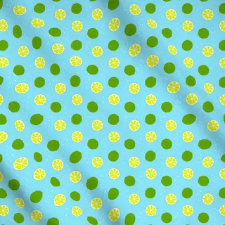 Meterware frisches Limettenmuster