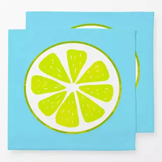 Servietten frisches Limettenmuster