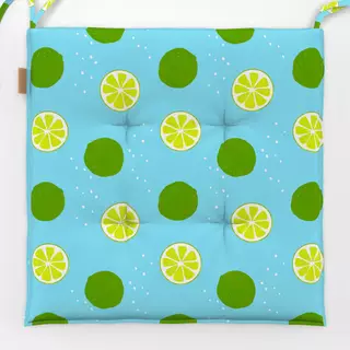 Sitzkissen frisches Limettenmuster