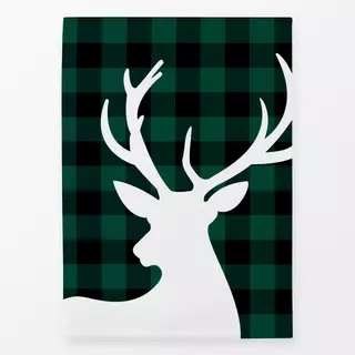 Geschirrtücher Christmas Deer Green Checked