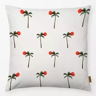 Kissen Palmen Pattern Beige