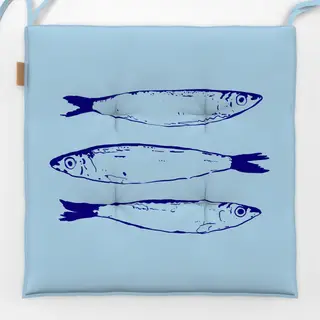 Sitzkissen Santorini Sardine Fish