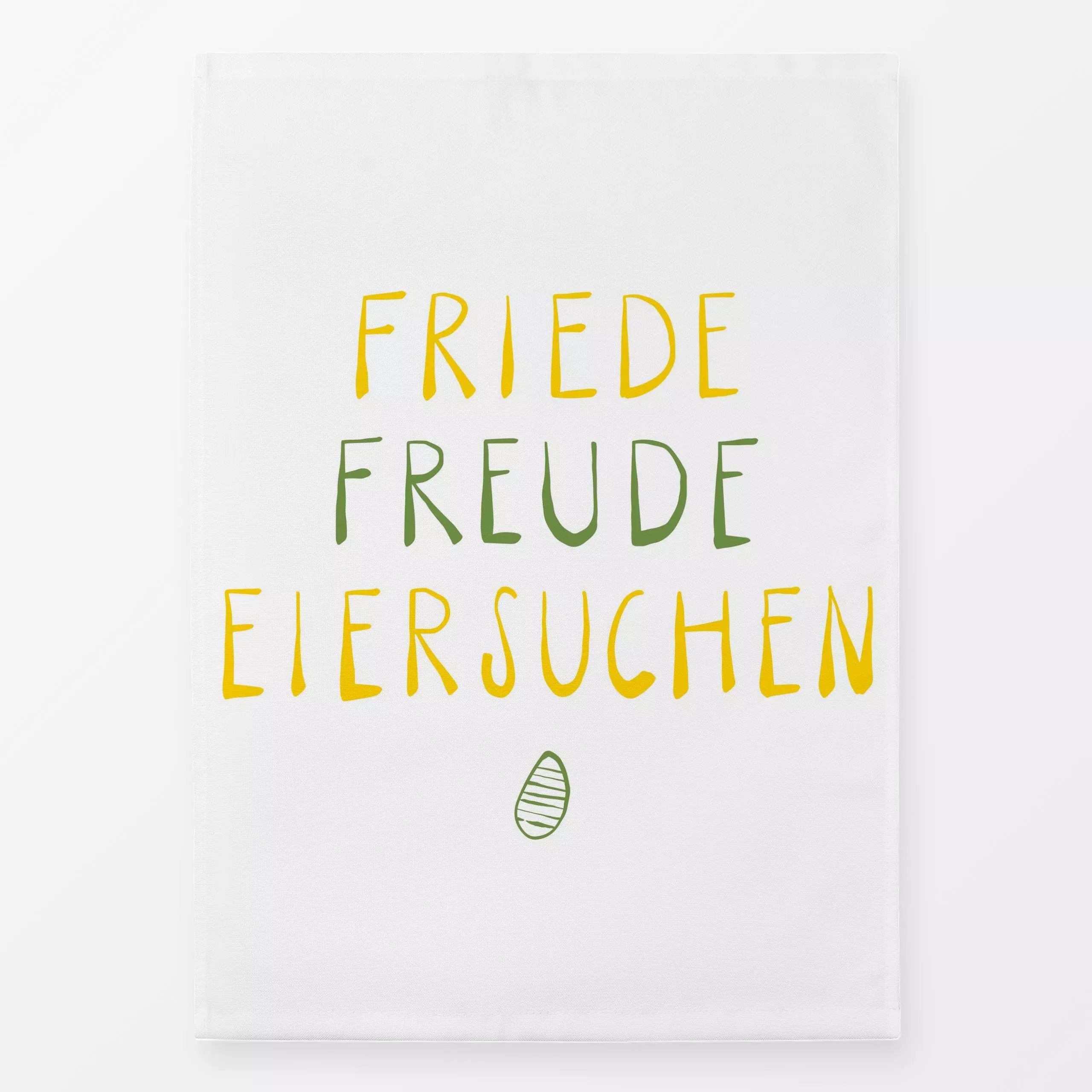 Geschirrtücher Ostern Eiersuchen - Frühling, Sprüche & Schriftzüge, Anlässe, Ostern - von „Carolin Vonhoff"; Zeichnung, Oste...