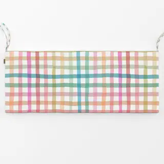 Bankauflage Gingham Kariert Regenbogen