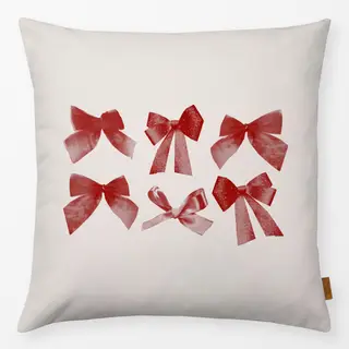 Kissen Schleifen Rot