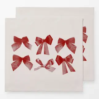 Servietten Schleifen Rot