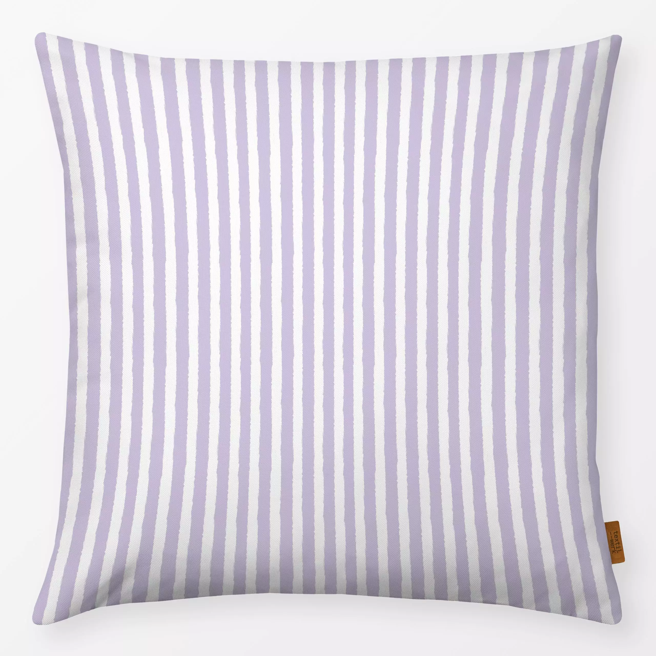 Kissen Lila Streifen - Sommer, Symbole & Muster - von „Sara Maria"; Streifen, modern, Sommer, Nordic, stripes, scandinavisch...