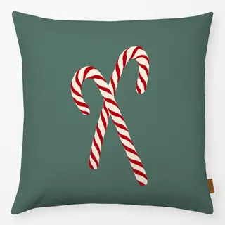 Kissen Xmas - Zuckerstange  grün