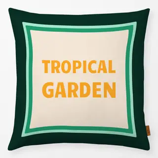 Kissen Tropical Garden green