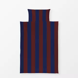 Bettwäsche Stripe Collection Brown Blue