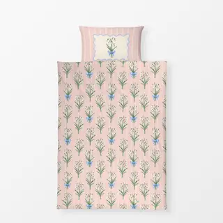 Bettwäsche Schneeglöckchen rosa