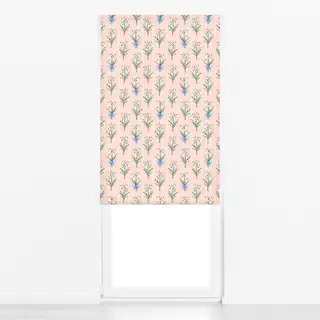 Raffrollo Schneeglöckchen rosa