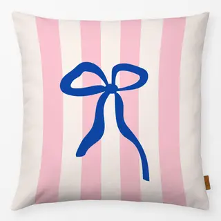 Kissen Schleife auf Streifen