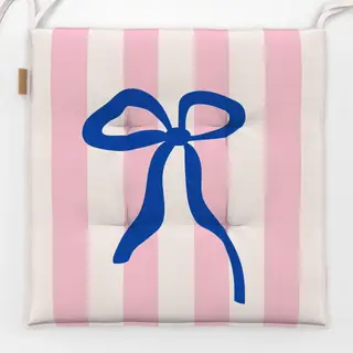 Sitzkissen Schleife auf Streifen