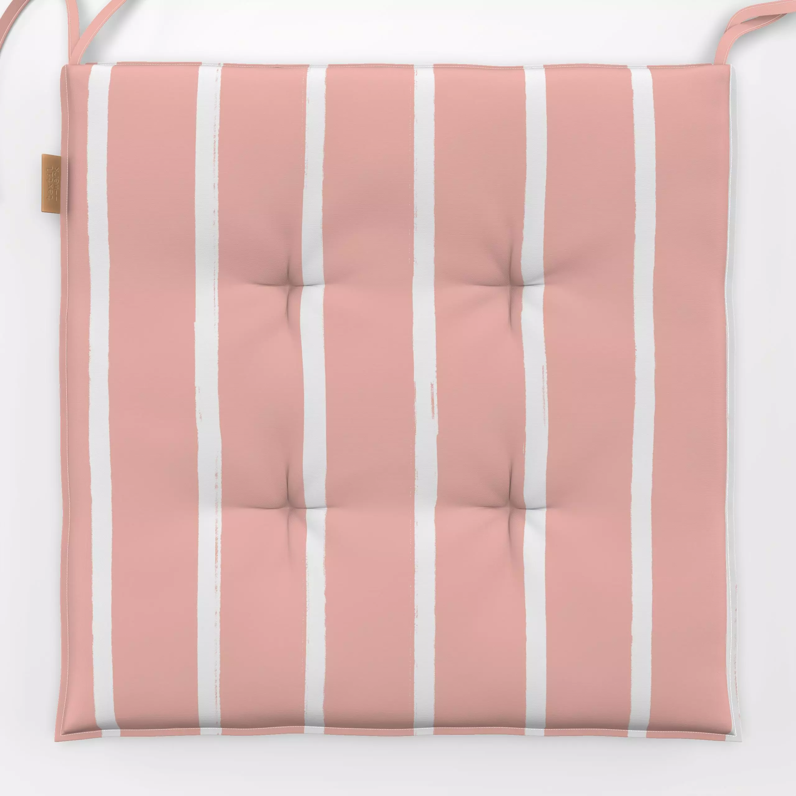Sitzkissen Scandinavian Stripe Pale Pink - Sommer, Symbole & Muster - von „Mareen Heinz"; boho, Streifen, rosa, Sommerblumen...