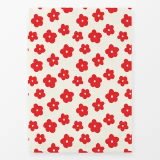Geschirrtücher Blümchen rot