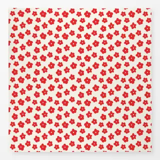 Tischdecke Blümchen rot