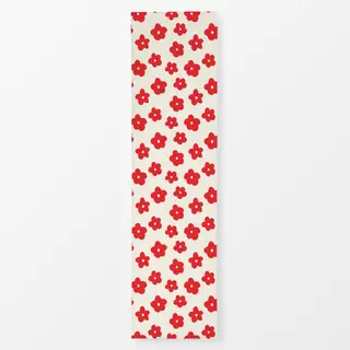 Tischläufer Blümchen rot