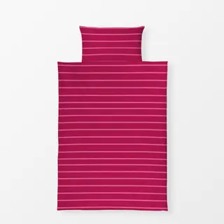 Bettwäsche Stylish Stripes Red Pink