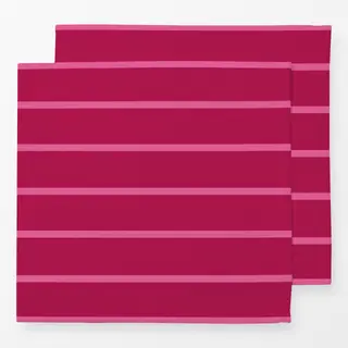 Servietten Stylish Stripes Red Pink