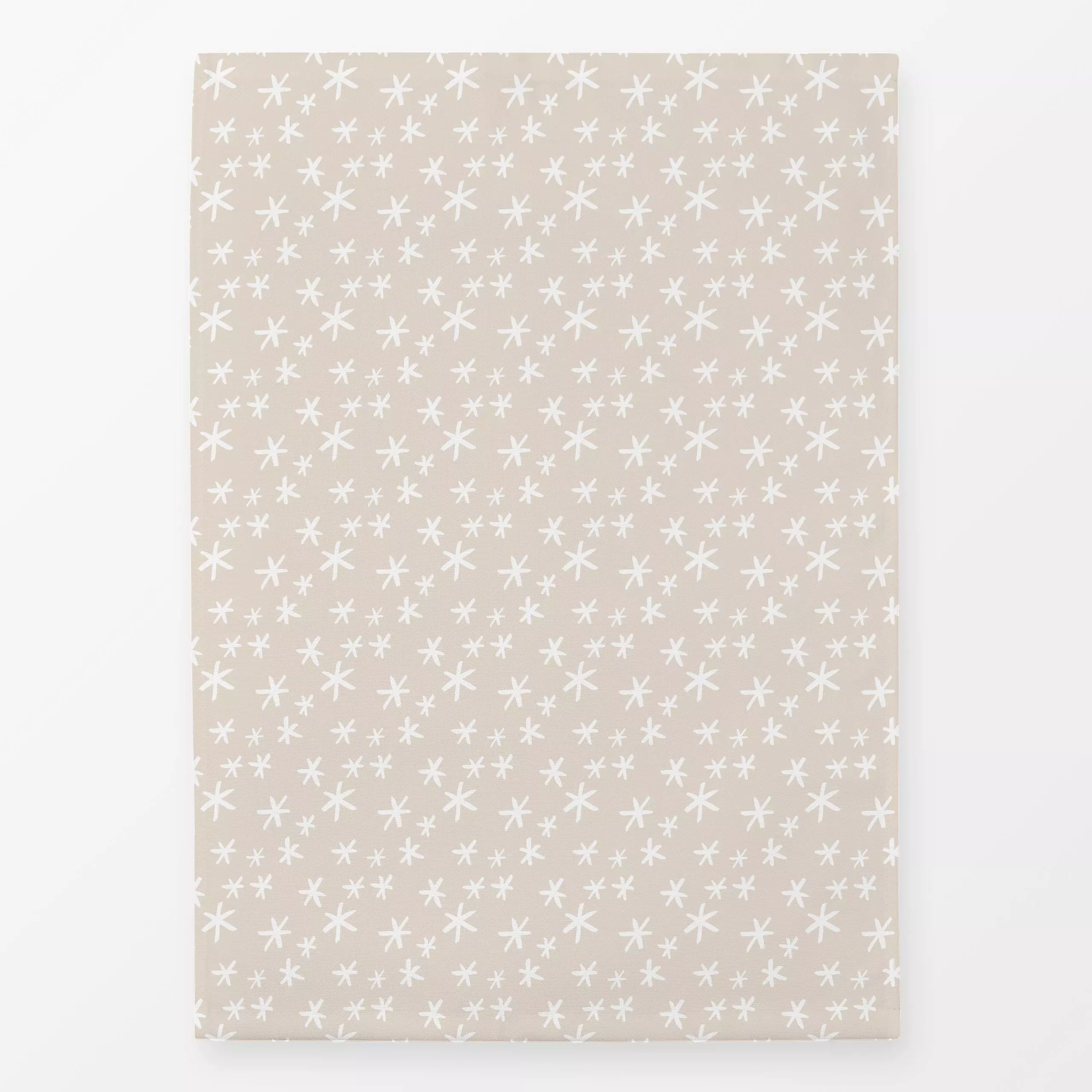 Geschirrtücher Schneeflocken beige - Weihnachten, Winter, Symbole & Muster - von „Janna Schipper"; Schneeflocken, Weihnachte...