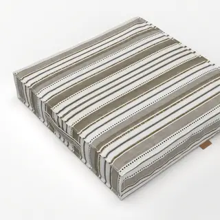 Bodenkissen Rustic Linen Stripes Beige