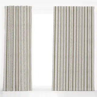 Dekovorhang Rustic Linen Stripes Beige