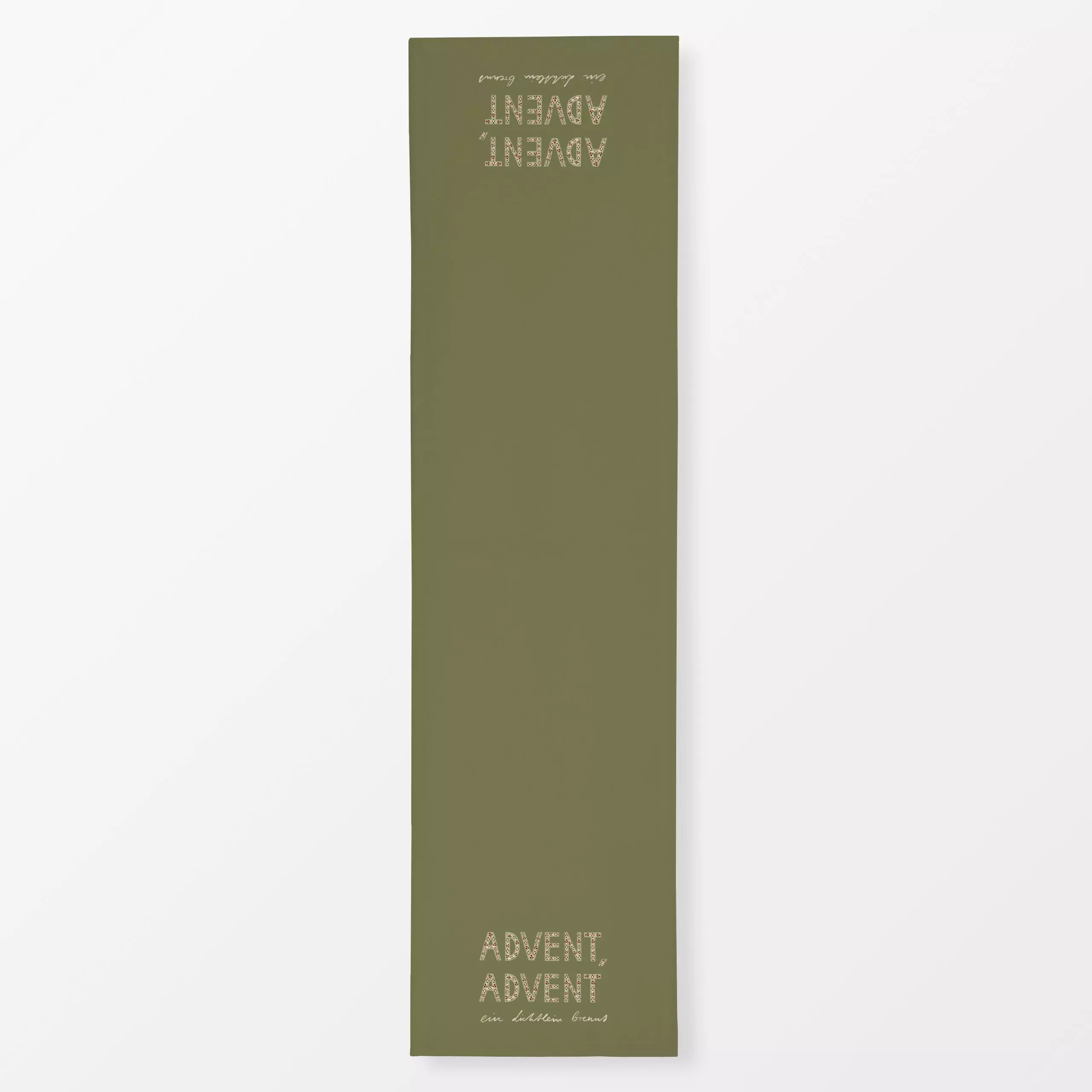 Tischläufer Advent Advent Grün - Sprüche & Schriftzüge, Weihnachten - von „Sophie Augustin Illustration"; Weihnachten, typog...