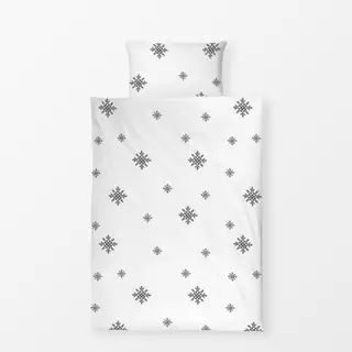 Bettwäsche Strohsterne Grau