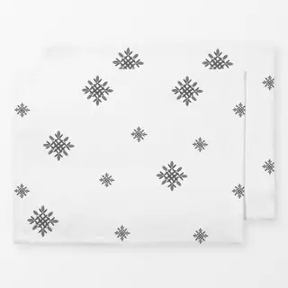 Tischset Strohsterne Grau