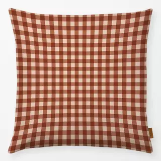 Kissen Terrakotta Gingham Checks