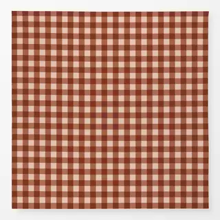 Tischdecke Terrakotta Gingham Checks