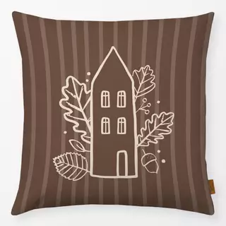 Kissen Herbst Haus Braun