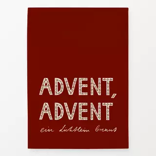 Geschirrtücher Advent Advent Rot