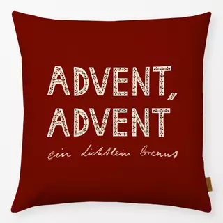 Kissen Advent Advent Rot