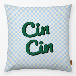 Kissen Cin Cin blau