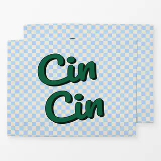 Tischset Cin Cin blau