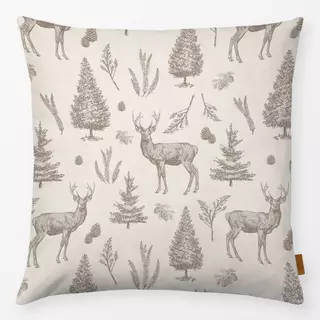 Kissen Winter deer and woodlands III